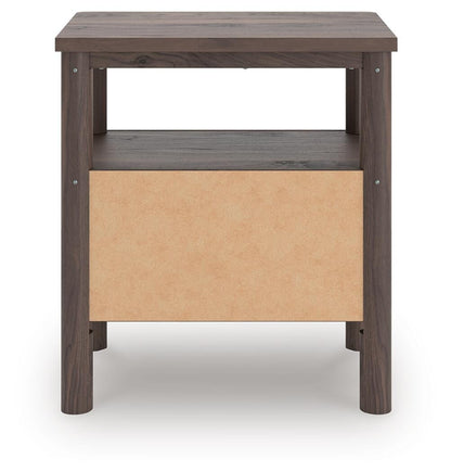 Cadmori King Panel Platform Bed, Dresser, Mirror and Nightstand