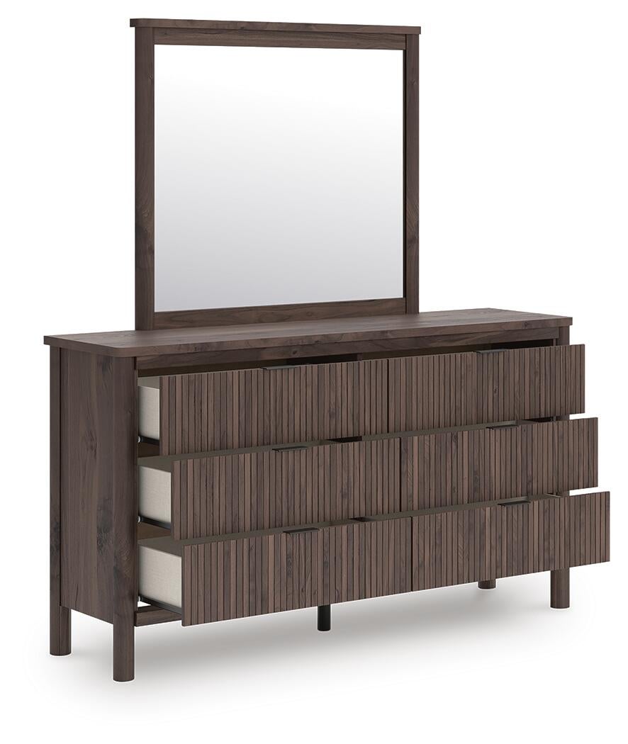 Cadmori Full Panel Bed, Dresser, Mirror and Nightstand