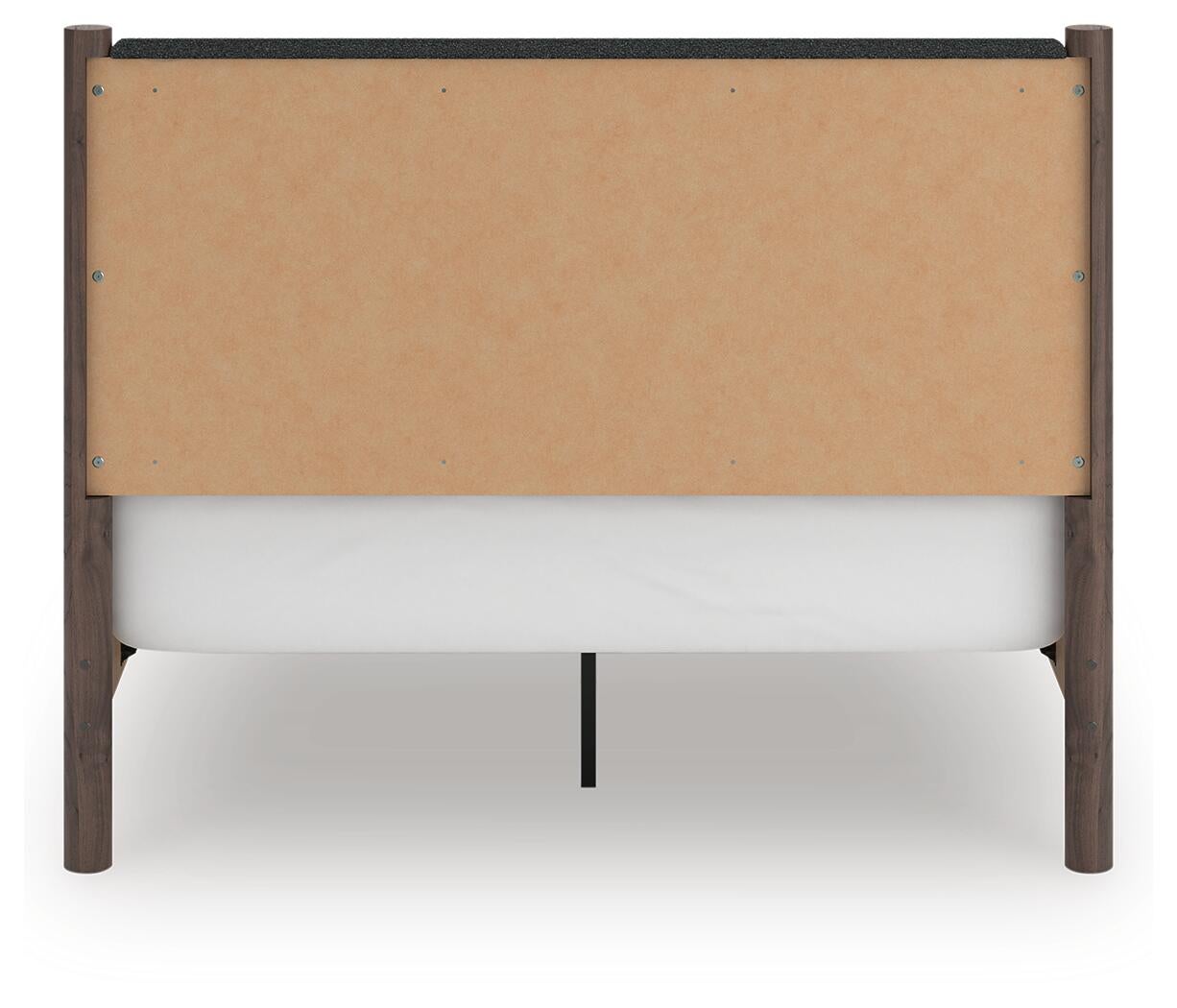 Cadmori Queen Upholstered Panel Bed, Dresser and Mirror