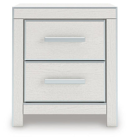 Birmonton King Upholstered Bed, Dresser, Mirror and Nightstand