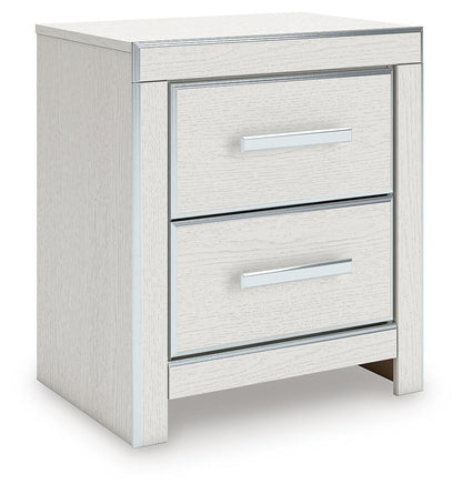 Birmonton California King Upholstered Bed, Dresser, Mirror, Chest and Nightstand