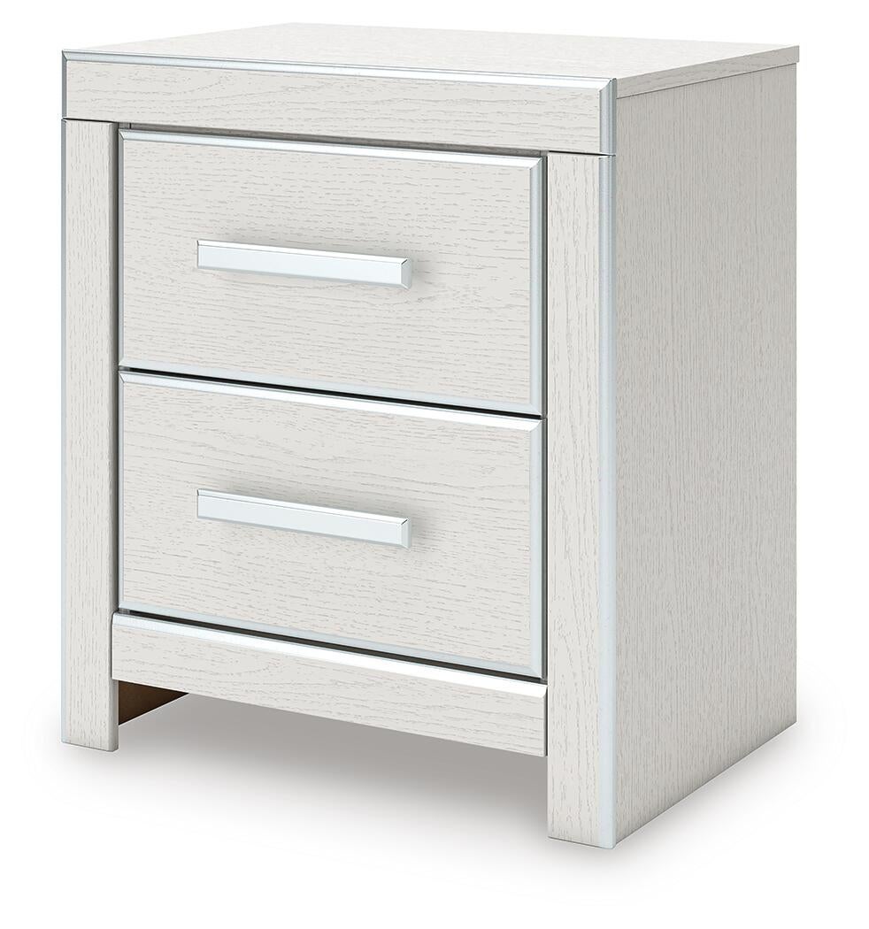 Birmonton California King Upholstered Bed, Dresser, Mirror, Chest and Nightstand