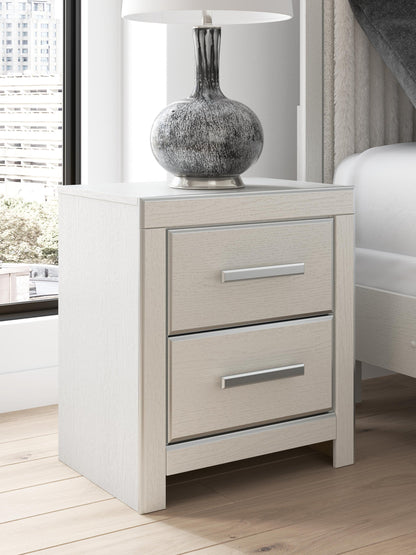 Birmonton Queen Upholstered Panel Platform Storage Bed, Dresser, Mirror, Chest and Nightstand
