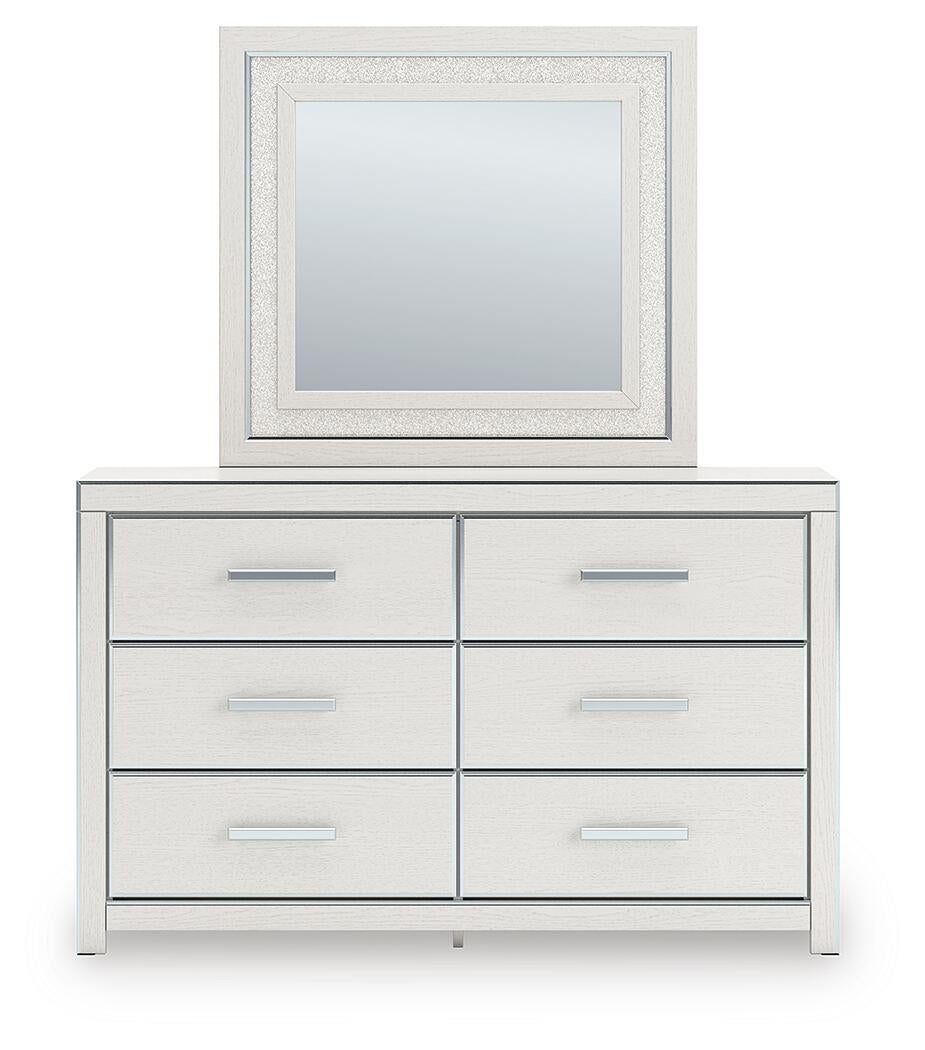 Birmonton Queen Upholstered Bed, Dresser, Mirror, Chest and Nightstand