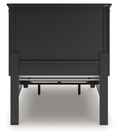 Lanolee Twin Panel Storage Bed, Dresser, Mirror and Nightstand