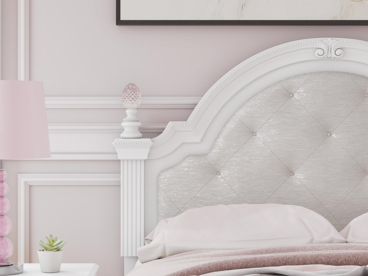 Maylilly Full Upholstered Panel Storage Bed, Dresser, Mirror and Nightstand