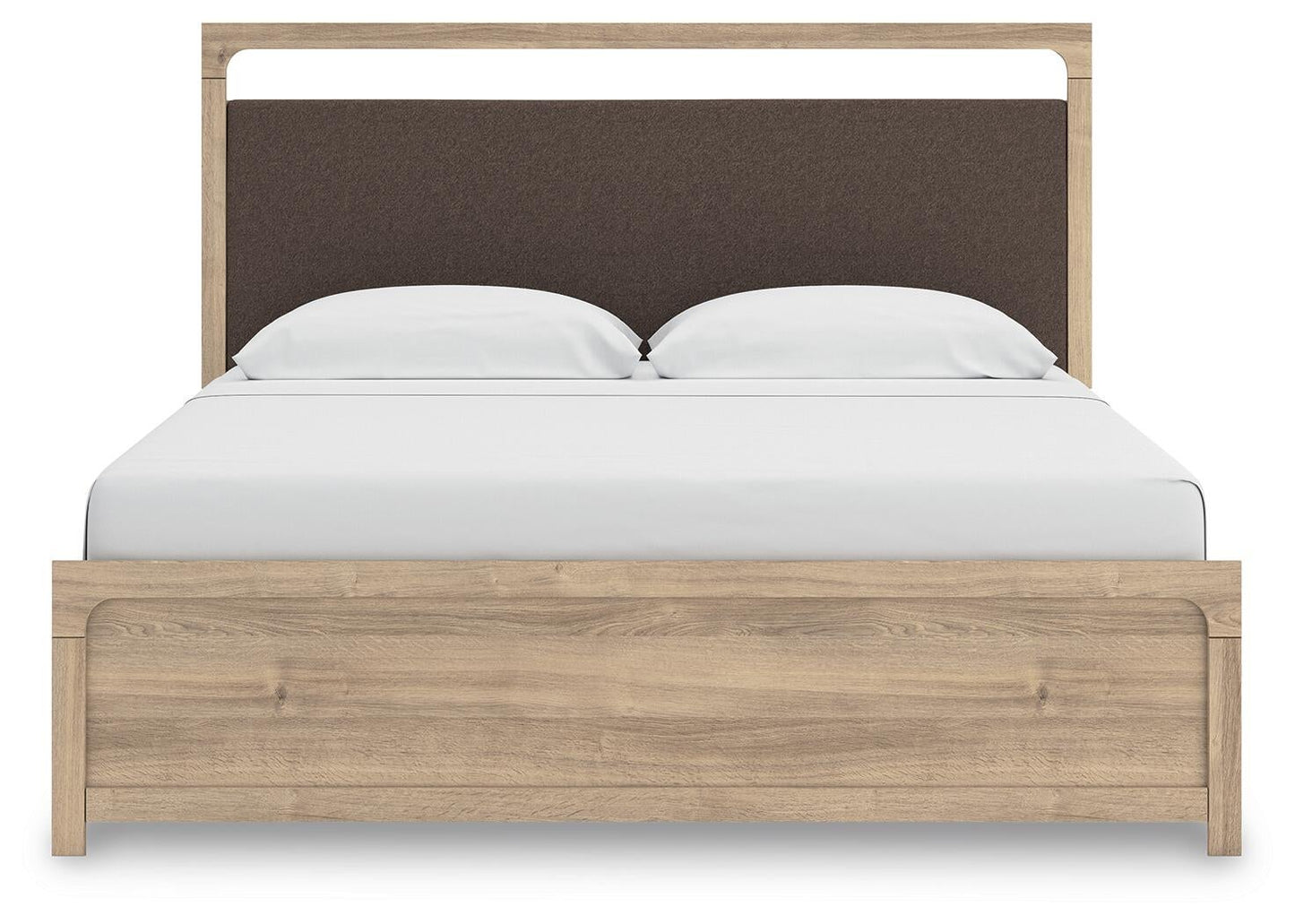 Hollymount King Upholstered Platform Bed, Dresser and Mirror