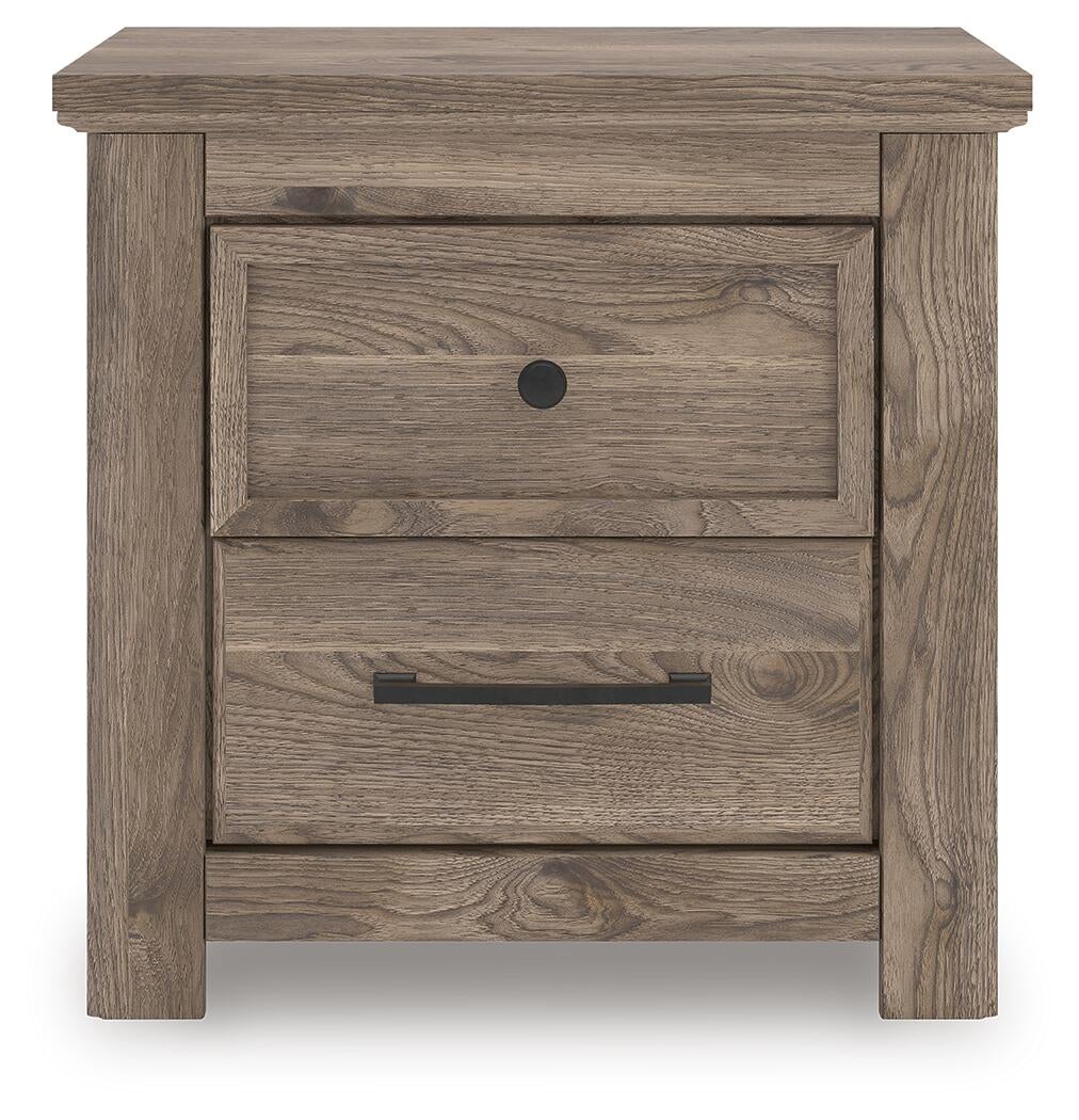 Keithland Queen Poster Bed with Mirrored Dresser and Nightstand