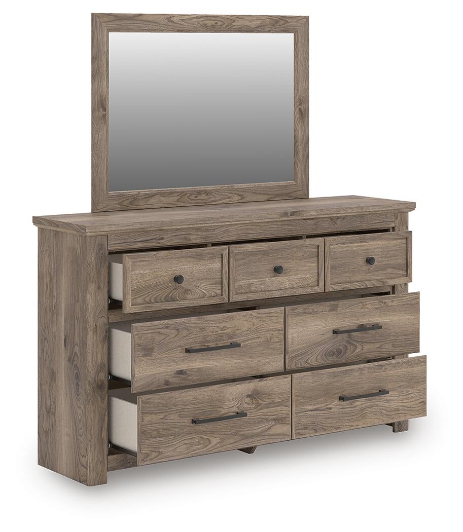 Keithland King Poster Bed, Dresser and Mirror