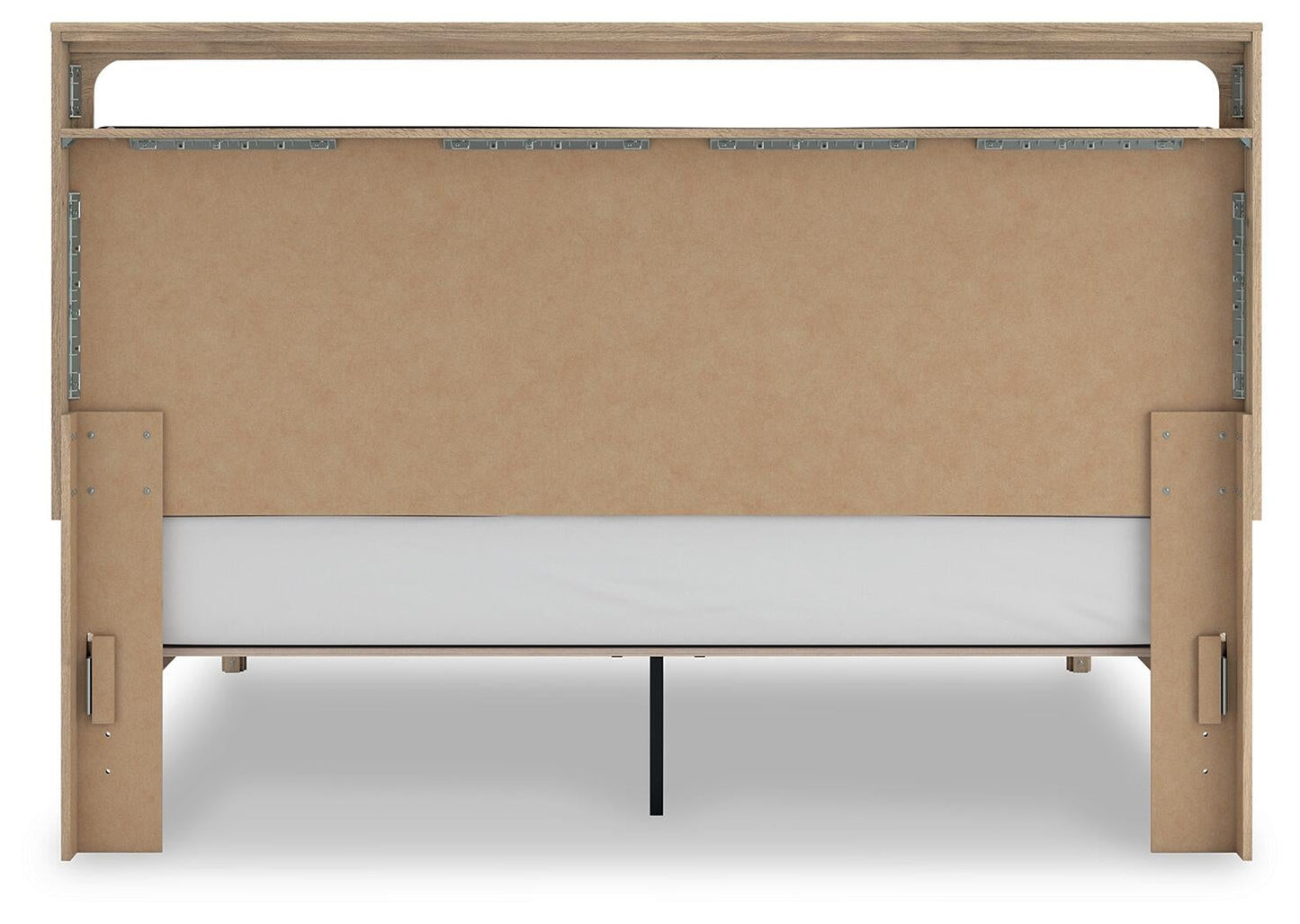 Hollymount King Upholstered Platform Bed, Dresser, Mirror and Nightstand