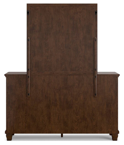 Danabrin Full Panel Storage Bed, Dresser and Mirror