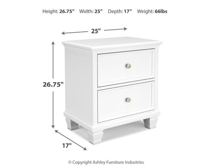 Fortman California King Panel Storage Bed, Dresser, Mirror and Nightstand