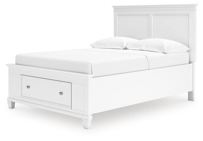 Fortman Full Panel Storage Bed, Dresser, Mirror and Nightstand
