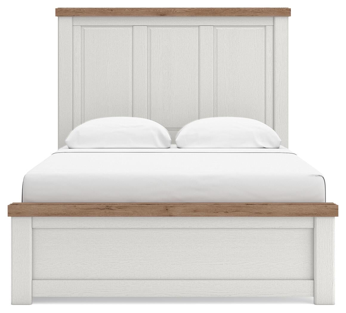 Savonport Queen Panel Bed with Storage, Dresser and Mirror