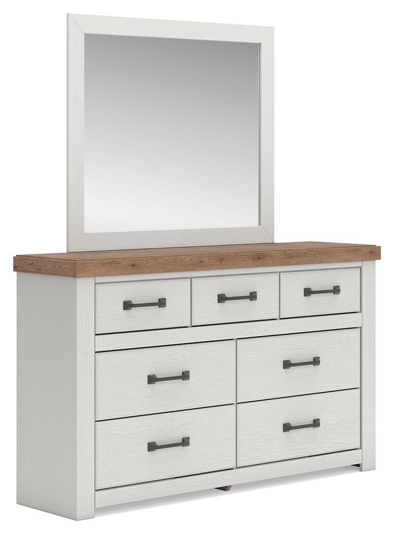 Savonport King Panel Bed, Dresser, Mirror, Chest and Nightstand