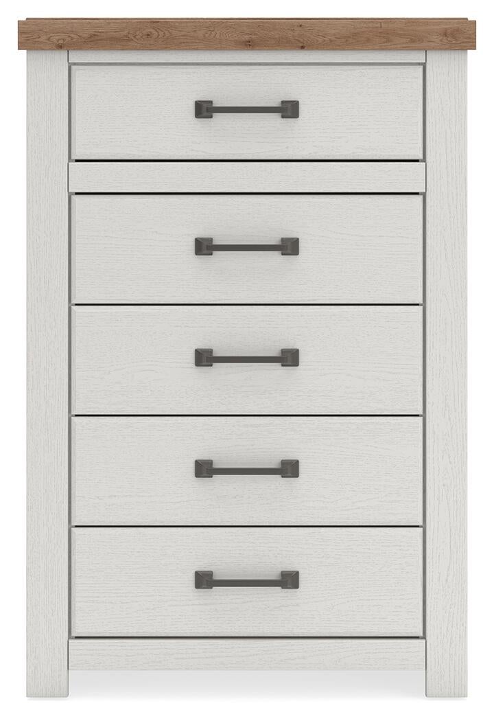 Savonport King Panel Bed, Dresser, Mirror, Chest and Nightstand