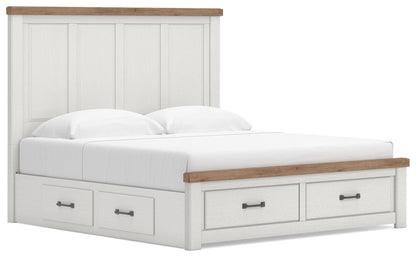 Savonport King Panel Storage Bed, Dresser and Mirror