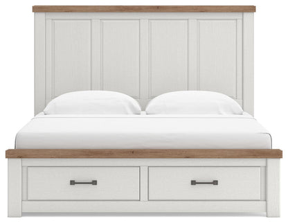 Savonport King Panel Storage Bed, Dresser, Mirror, Chest and Nightstand