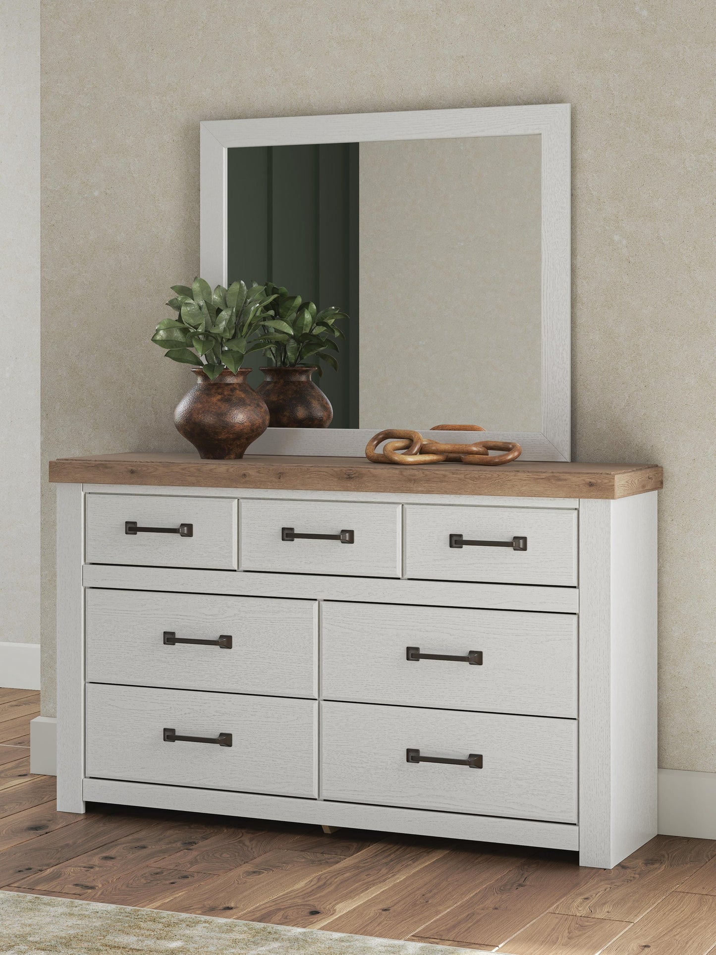 Savonport King Panel Storage Bed, Dresser, Mirror, Chest and Nightstand