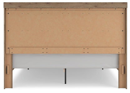 Garistyn King Panel Storage Bed. Dresser, Mirror and Nightstand