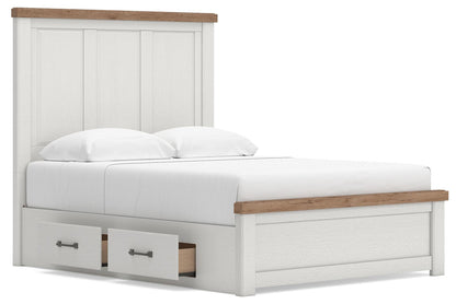 Savonport Queen Panel Bed with Storage, Dresser, Mirror, Chest and Nightstand