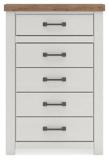 Savonport Queen Panel Bed with Storage, Dresser, Mirror, Chest and Nightstand
