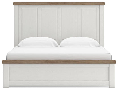 Savonport King Panel Bed with Storage, Dresser and Mirror