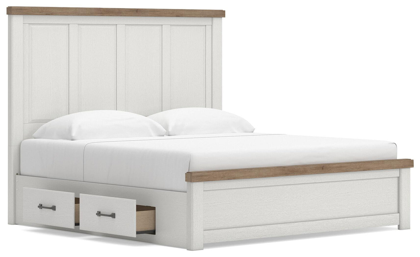 Savonport King Panel Bed with Storage. Dresser, Mirror and Nightstand