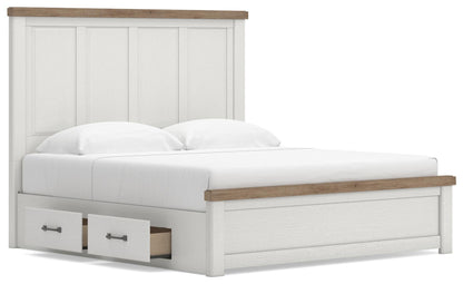 Savonport King Panel Bed with Storage. Dresser, Mirror and Nightstand