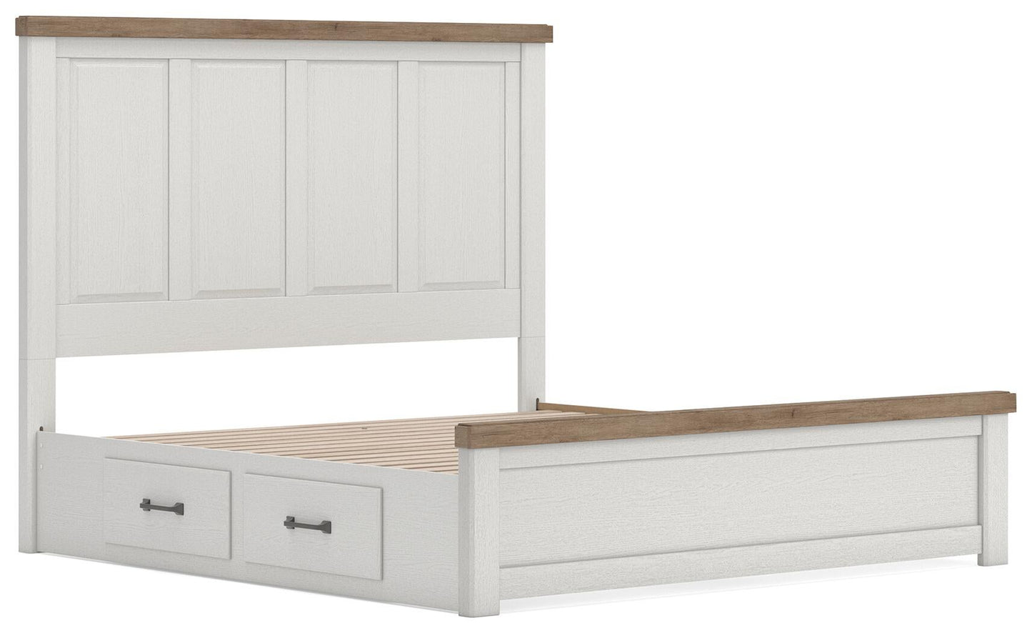 Savonport King Panel Bed with Storage, Dresser, Mirror, Chest and Nightstand