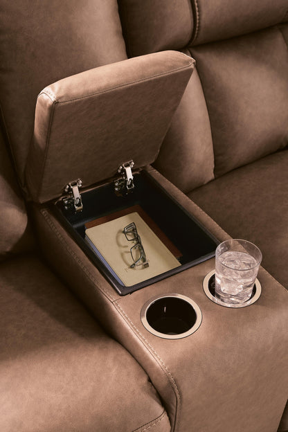 Mackmenville Reclining Sofa and Reclining Loveseat with Console