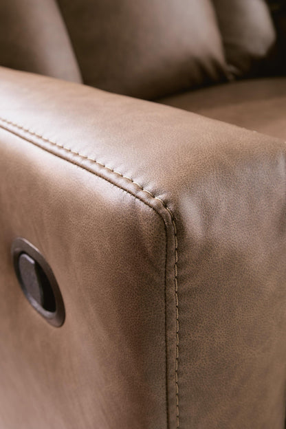 Mackmenville Reclining Sofa and Reclining Loveseat with Console