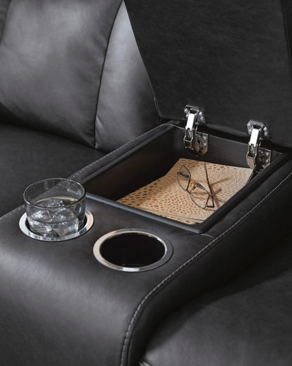 Mackmenville Reclining Sofa and Reclining Loveseat with Console