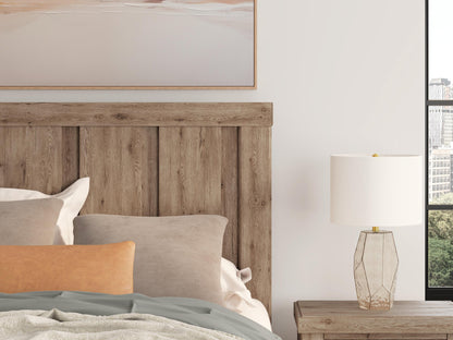 Garistyn Queen Panel Bed, Dresser, Mirror, Chest and Nightstand