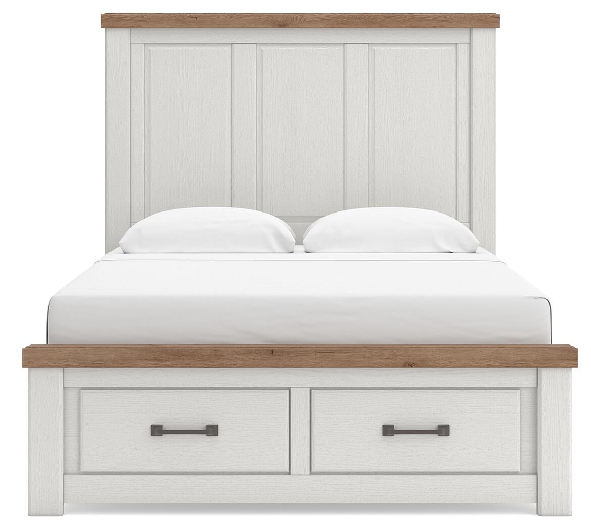 Savonport Queen Panel Storage Bed, Dresser and Mirror