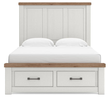 Savonport Queen Panel Storage Bed, Dresser and Mirror