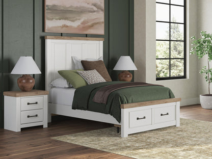 Savonport Full Panel Storage Bed. Dresser, Mirror and Nightstand