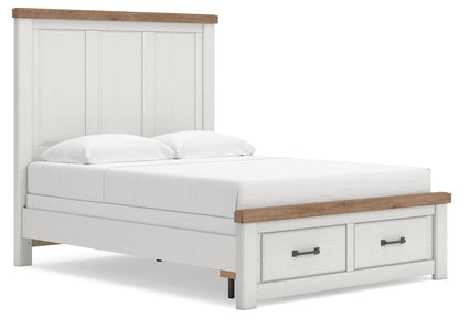 Savonport Queen Panel Storage Bed. Dresser, Mirror and Nightstand