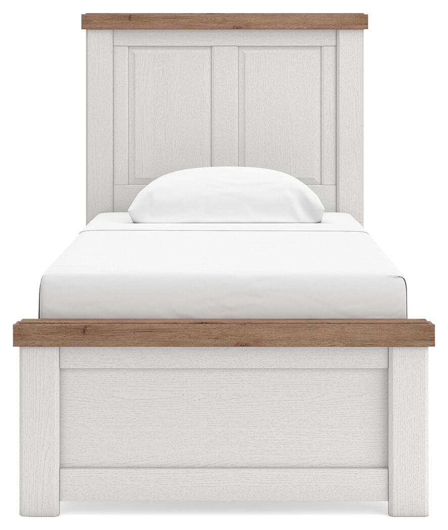 Savonport Twin Panel Bed. Dresser, Mirror and Nightstand