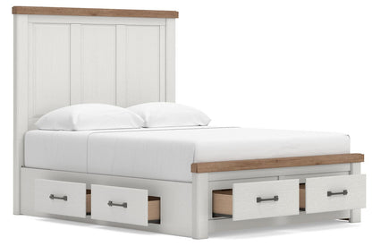 Savonport King Panel Storage Bed, Dresser, Mirror, Chest and Nightstand
