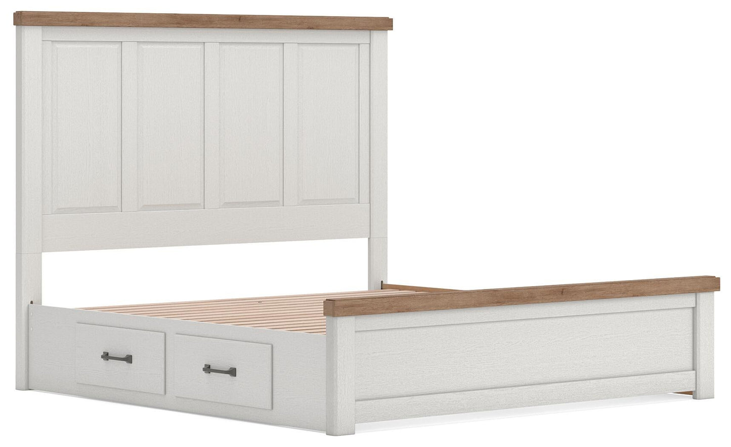 Savonport King Panel Bed with Storage, Dresser, Mirror, Chest and Nightstand