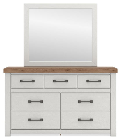 Savonport King Panel Bed with Storage, Dresser, Mirror, Chest and Nightstand