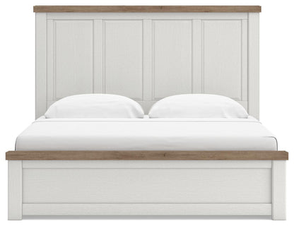 Savonport King Panel Bed with Storage, Dresser and Mirror