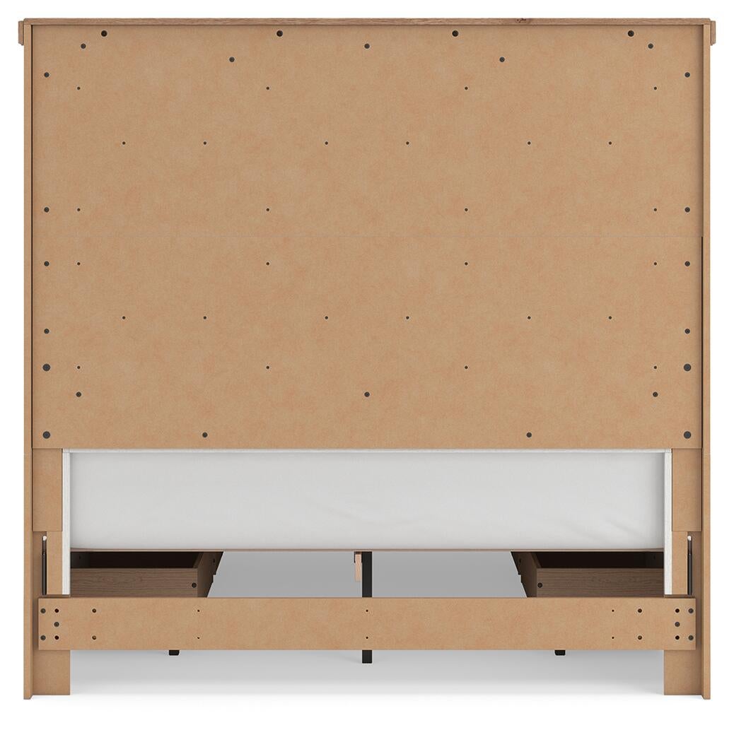 Savonport Queen Panel Bed with Storage. Dresser, Mirror and Nightstand