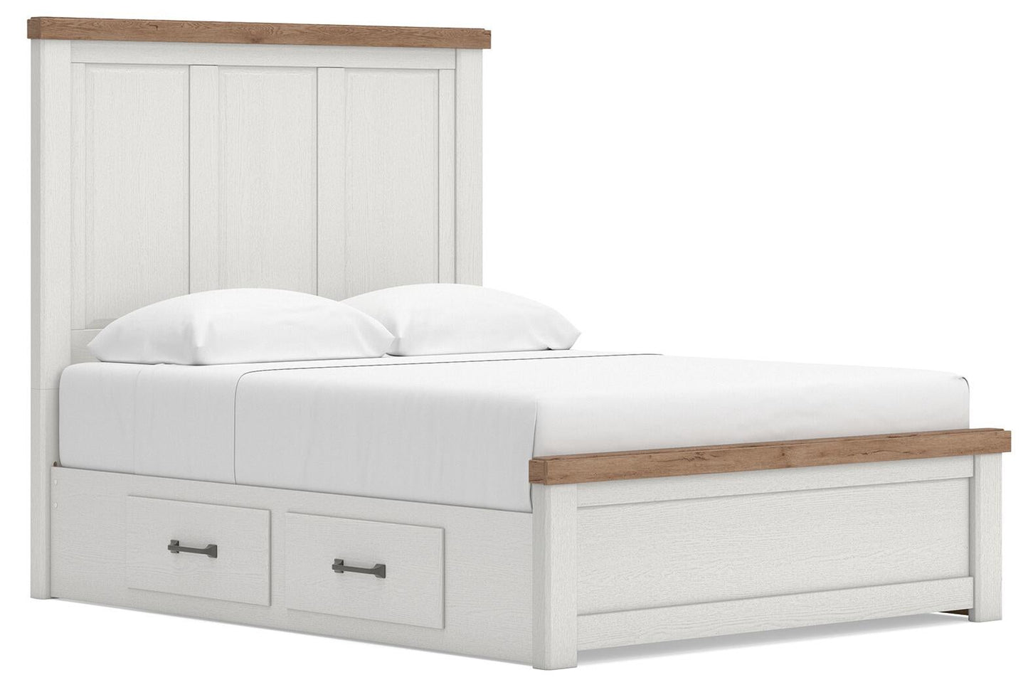 Savonport Queen Panel Bed with Storage, Dresser and Mirror