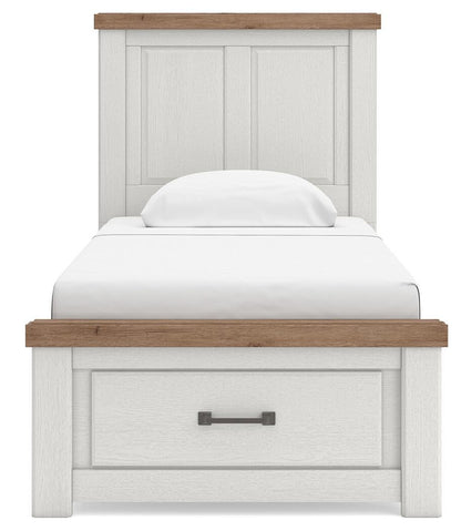 Savonport Twin Panel Storage Bed, Dresser and Mirror