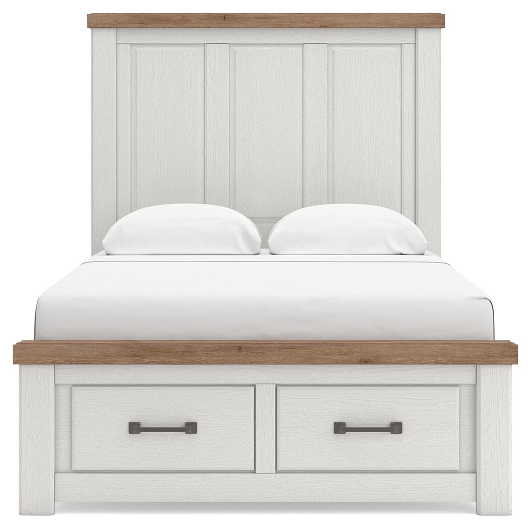 Savonport Full Panel Storage Bed, Dresser and Mirror