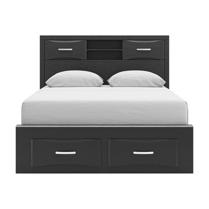Stabotta Queen Bookcase Storage Bed