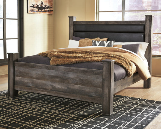 Wynnlow Queen Upholstered Poster Bed