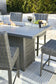 Palazzo Outdoor Counter Height Dining Table with 4 Barstools